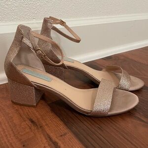 Betsey Johnson Glitter Heels, Size 9.5